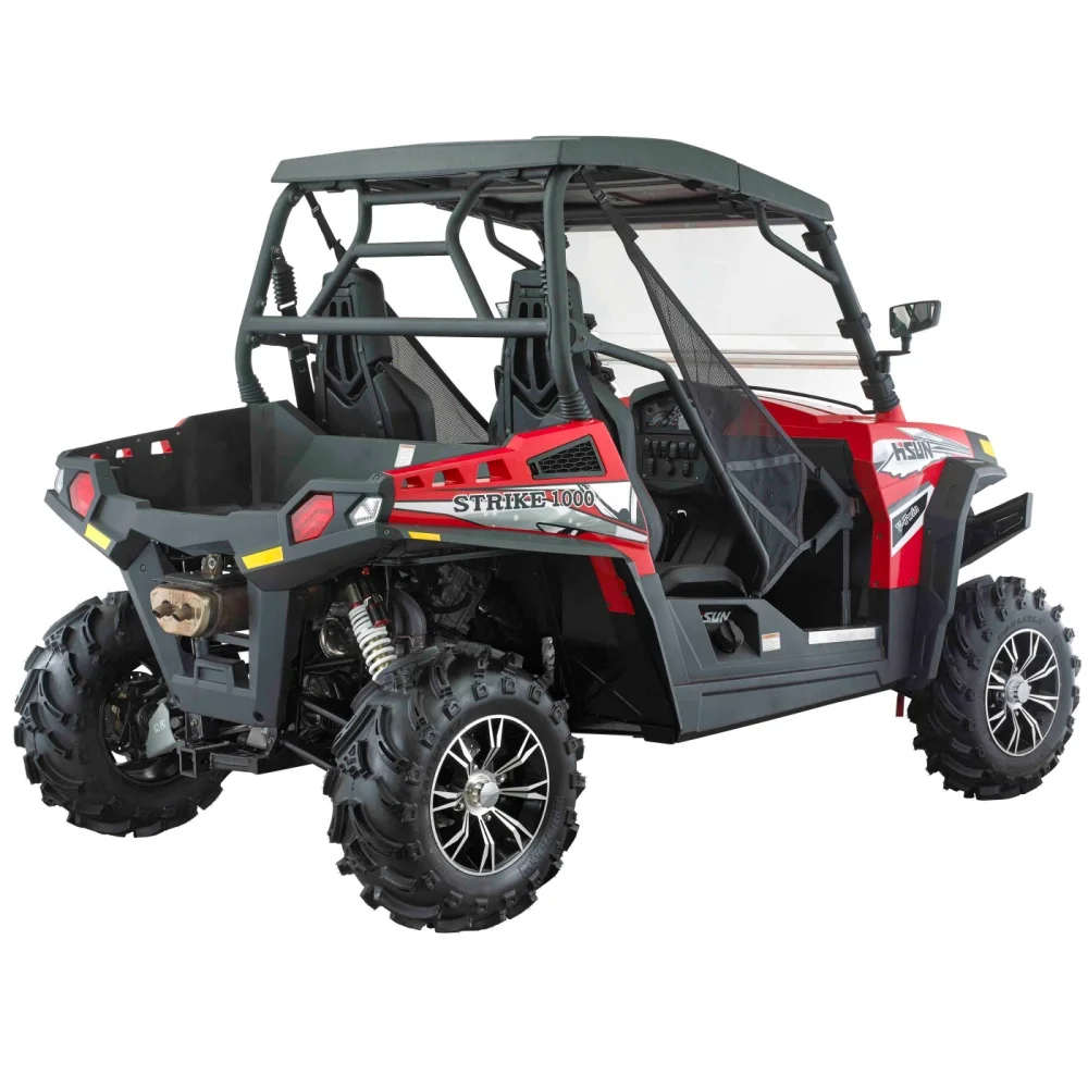 HISUN 4X4 1000CC UTV Heavy Duty Gas Engine Power Utility Task Vehicle Off Road Am Truck Can Automatic High Durability Quad Araba