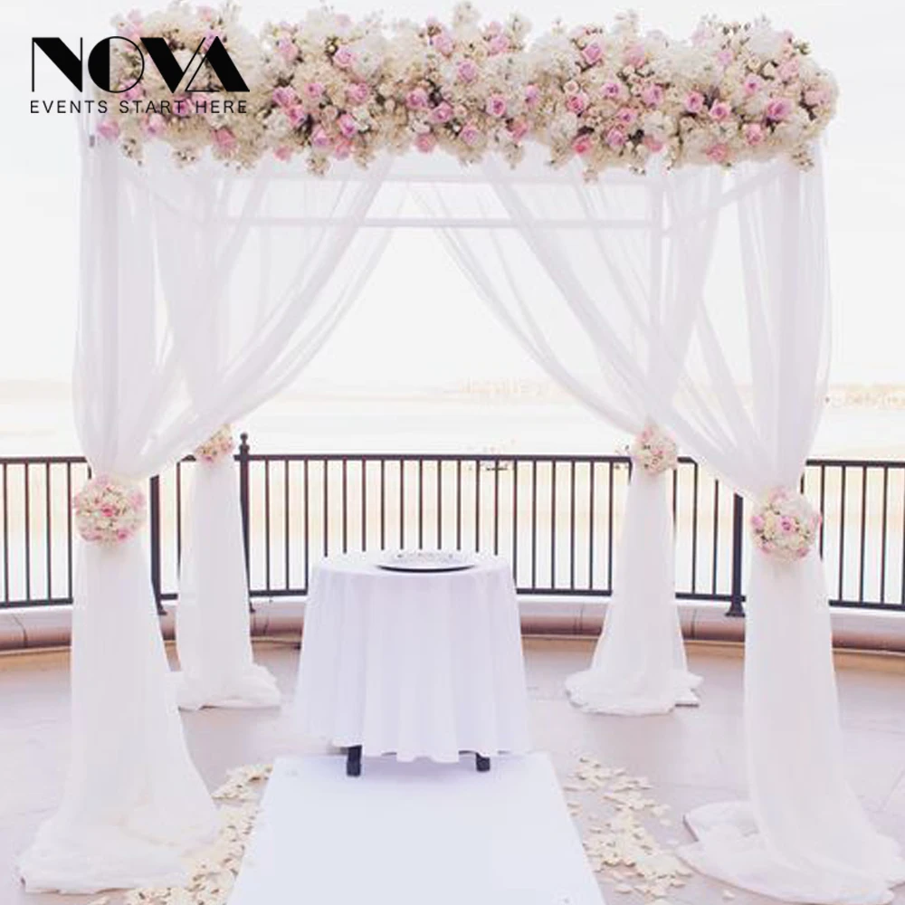 High quality used white ceiling pipe and drape for sale wadding backdrop