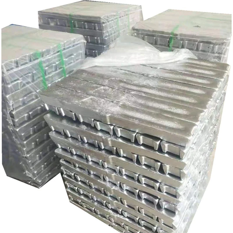 Zinc Ingot Metal Price China ASTM AISI High Pure Zinc Ingot Silver White Metal Appearance