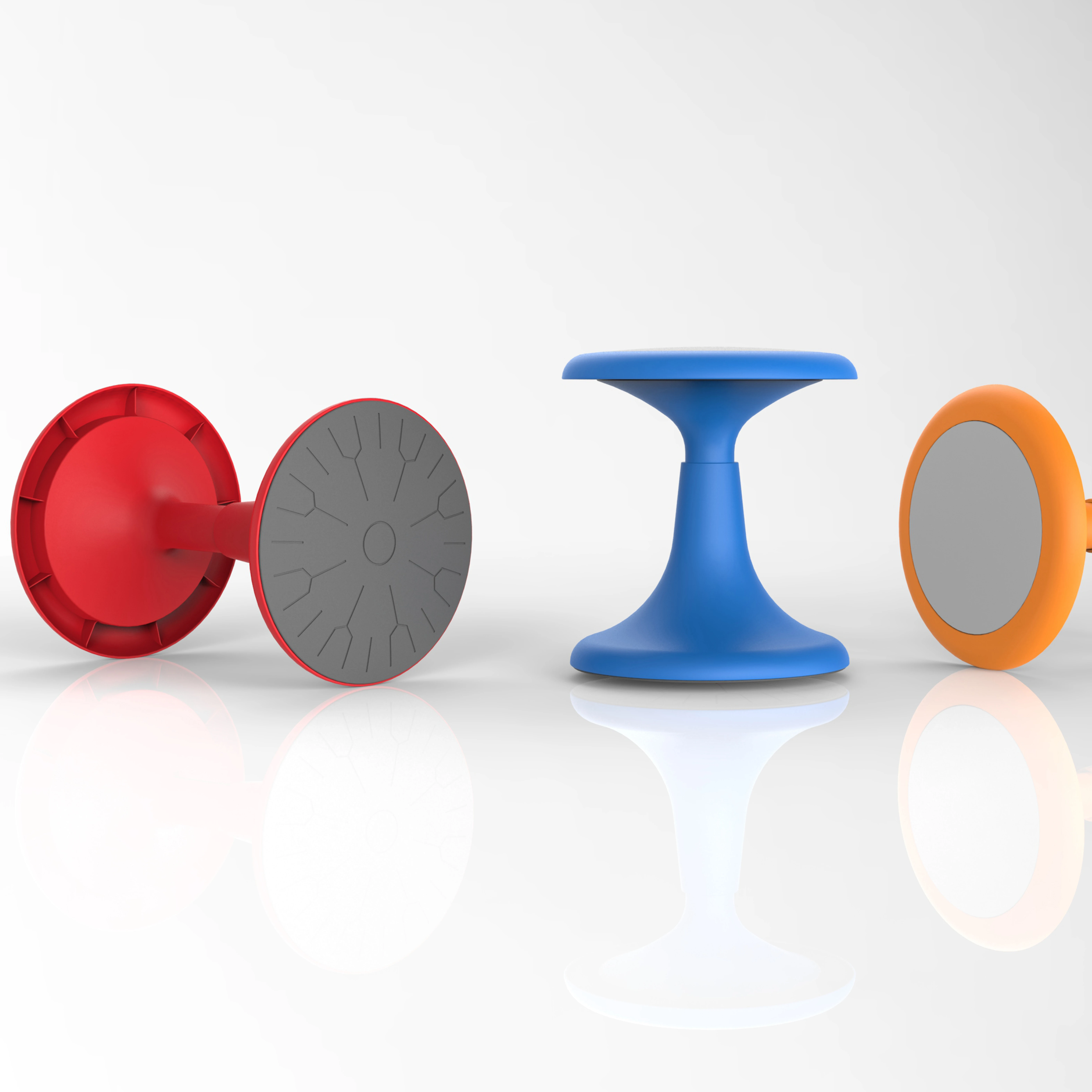 Convex Concave Top Center Self-stabilizing weighted base Ergonomics Child Student Plastic Wobble Stool Chair