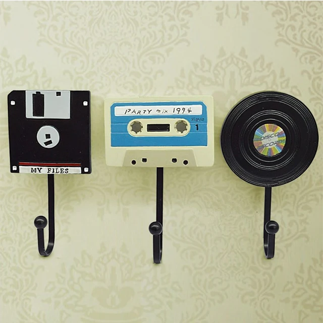 Американский Сельский ретро дизайн каучуковый кино приспособление форма крючок для пальто настенный набор