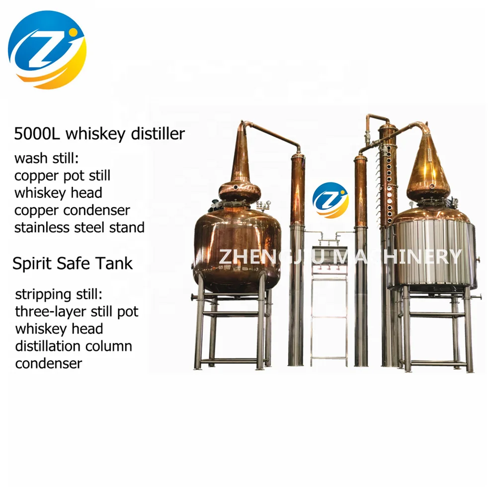 Distillation machines for alcohol gin production equipment moonshine distiller 200L, 500L, 1000L