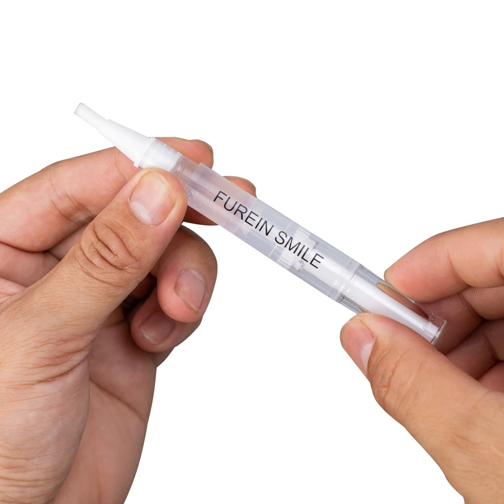 Tooth Whitening Pen Plastic Clear Aluminum Teeth Whitening Gel Pen 16% Hydrogen Peroxide