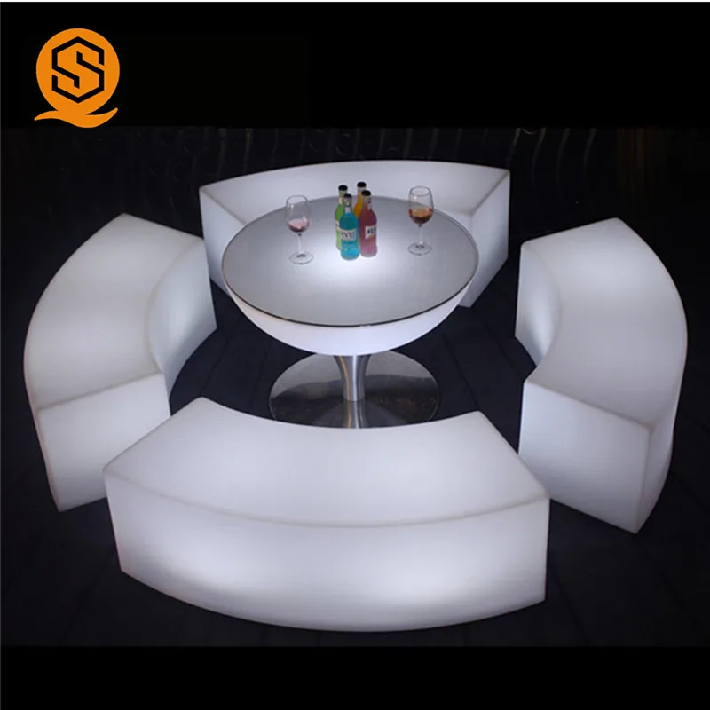 Factory Price Hot Selling Glowing Restaurant Led Bar Counter For Sale Outdoor Led Plastic Bar Counter