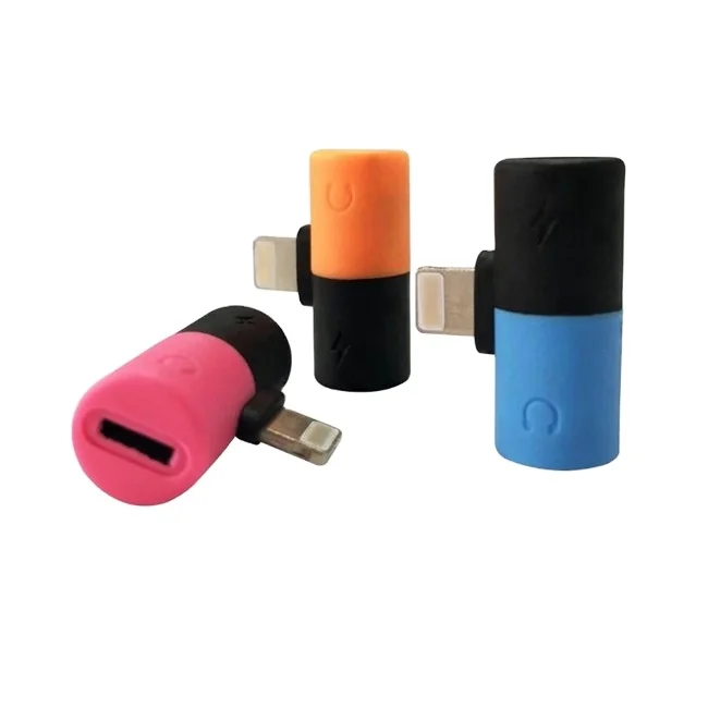 mini pill type Audio  charging  call three in one dual adapter