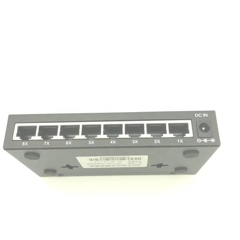 Быстрый Ethernet-коммутатор 8 портов 10/100/1000 Мбит/с концентратор LAN мини настольный сетевой коммутатор с железный корпус