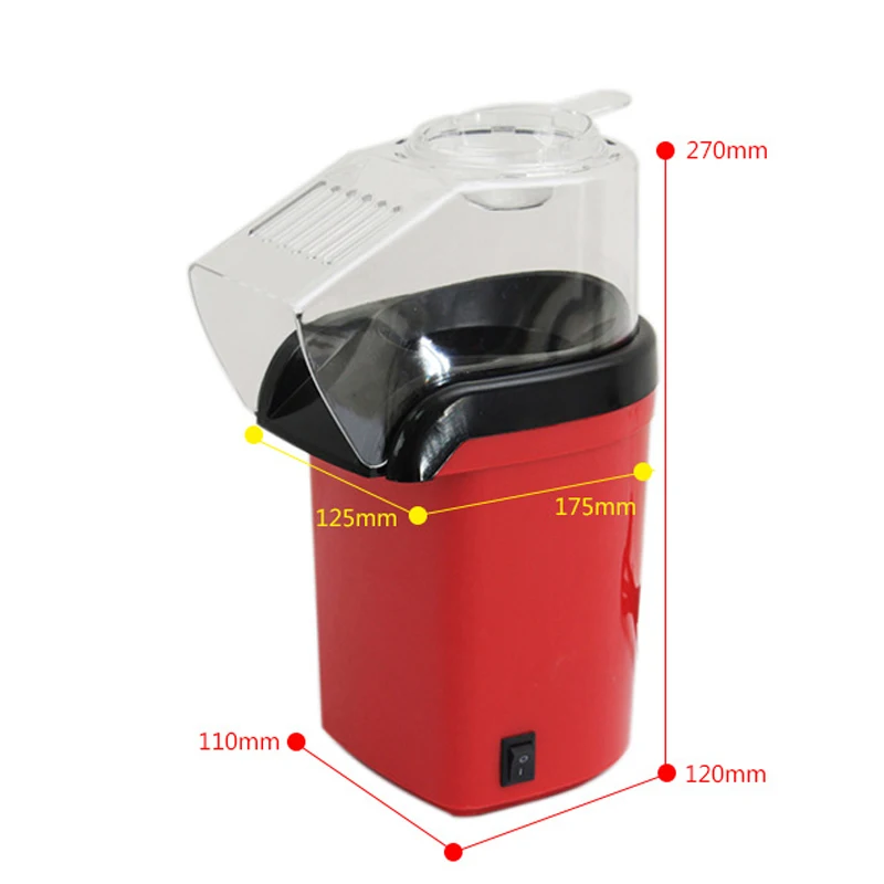 Good Price Household Portable Mini Popcorn Maker Fast Delicious Healthy Hot Air Electric Popcorn Maker Machine