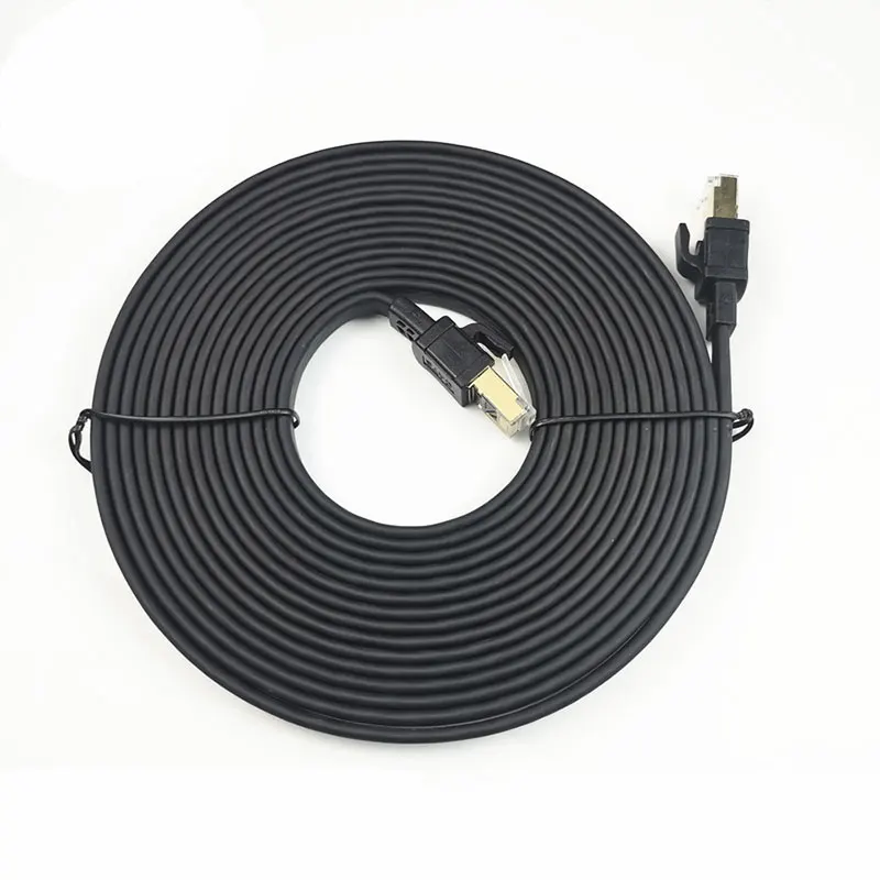 Oxygen Free Pure Copper Cat8 Shielded Twisted Pair Esports Broadband Network Jumper Cable Cat8 Network Cable
