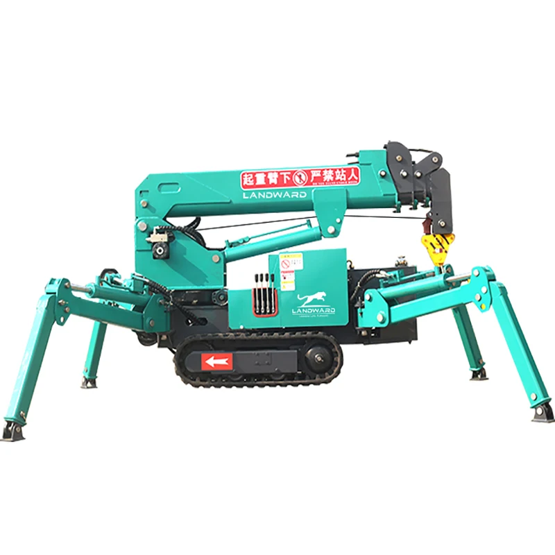 China  LANDWARD Portable Spider Crane Mini Electric 3 Tons Folding Crawler Crane 8 Tons Spider Crane For Construction