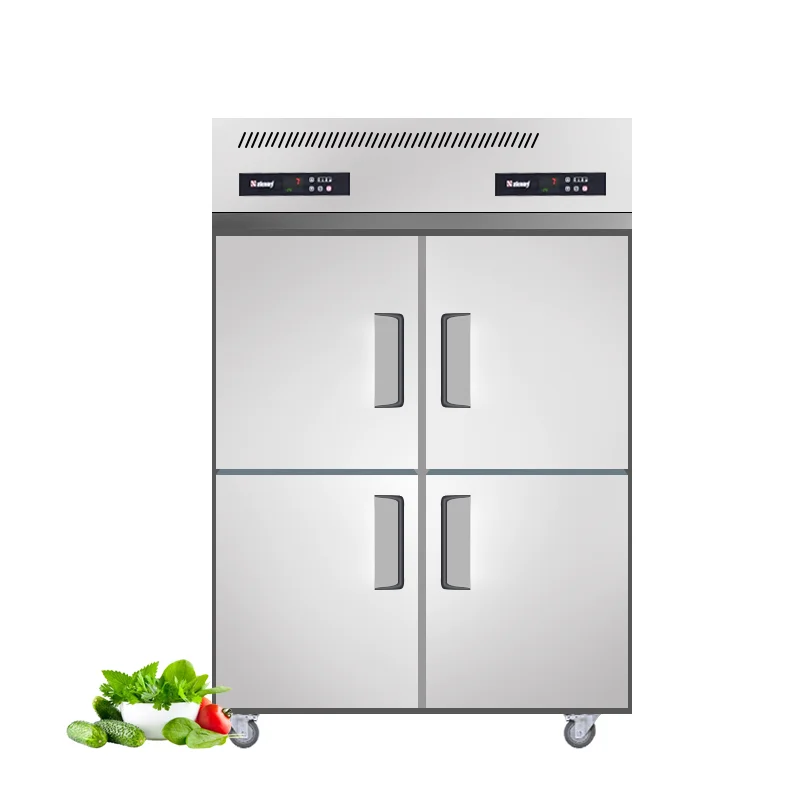 
refrigeration equipment 4-door dual-temperature commercial vertical ice cream freezer large capacity preservation 