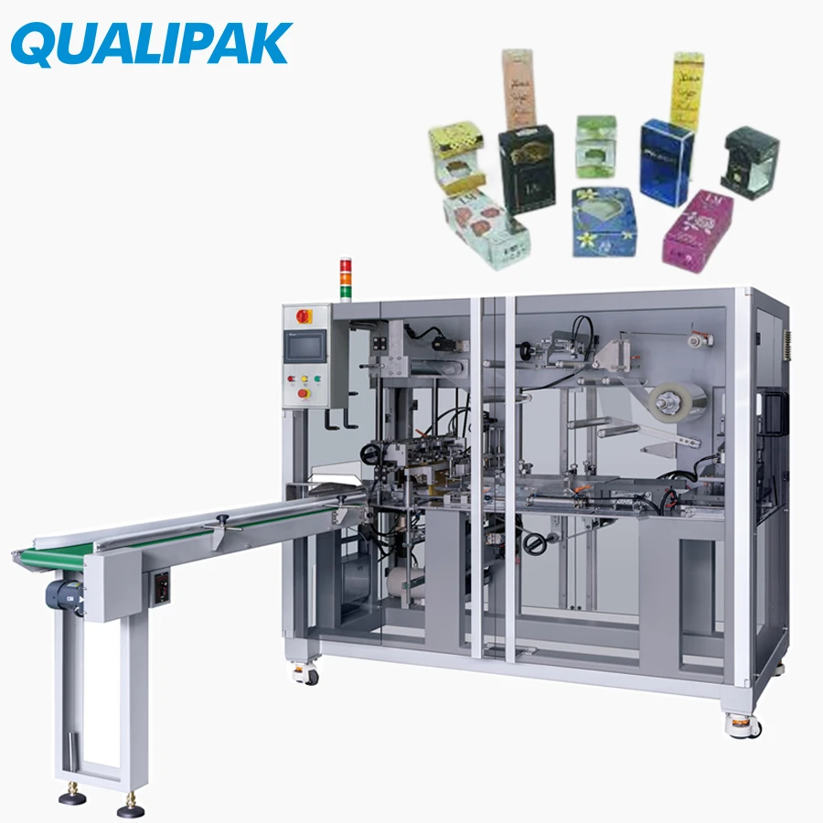 Qualipak Automatic Cellophane Box Cellophane Overwrapping Tobacco Cellophane Wrapping Machine For Cigarettes Box
