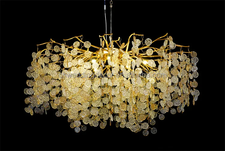 Popular Lamp Warm Light White Home Chandelier Bedroom Hotel Hall Crystal Metal For Wedding Decoration