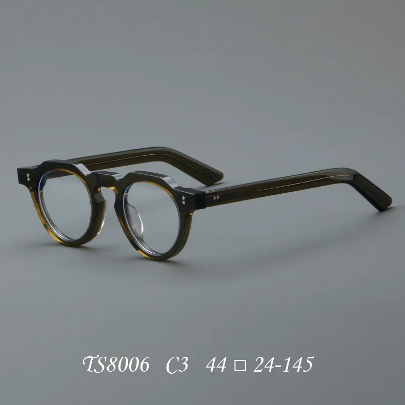 Retro Sunglasses Unisex Myopia Optical Glasses Reading Glasses Round Acetate Eyeglasses 2024