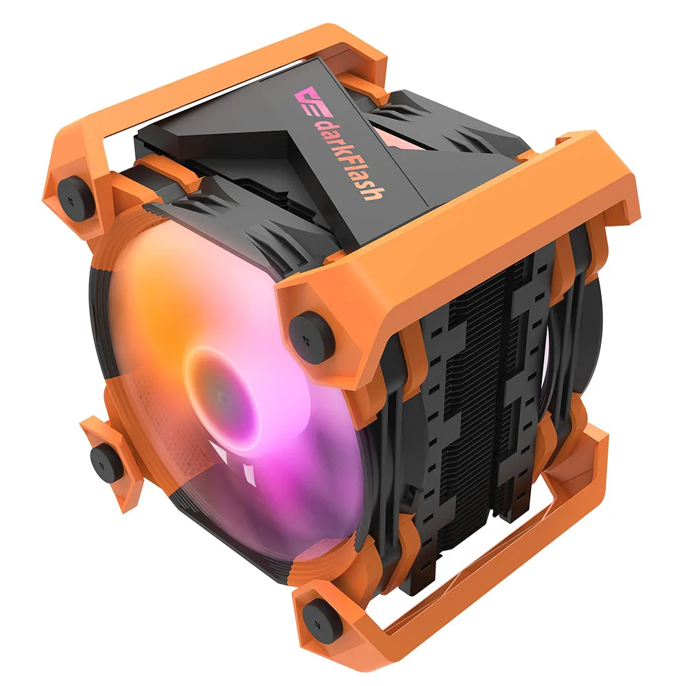 Кулер для процессора darkFlash ellсвоего Eth S2X с медным основанием, 240 Вт, intel Xeon LGA4189 4677 2U, 6 тепловых трубок, радиатор для процессора с 4-контактным ШИМ вентилятором