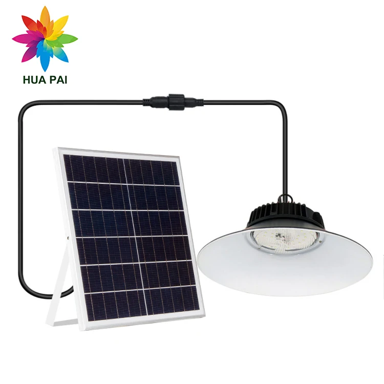 HUAPAI Hop Sale Polysilicon Solar Panels Commercial Industrial Lighting 100W 200W High Bay Led Light