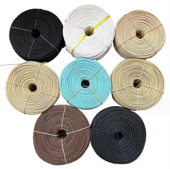 Twine Paper 5mm Twisted Rope Decorative Twisted Cord Paper String Recycled Rope Natural Kraft Rope