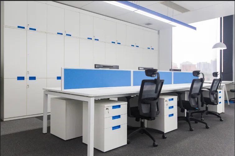 Factory Customized White employee staff Modern Office Desk  escritorios modernos de oficin Computer Workstations Desk
