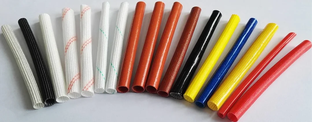 Reach and ROHS Standard PVC Fiberglass Sleeving 2715 PVC Coated Fiberglass Insulation Sleeve