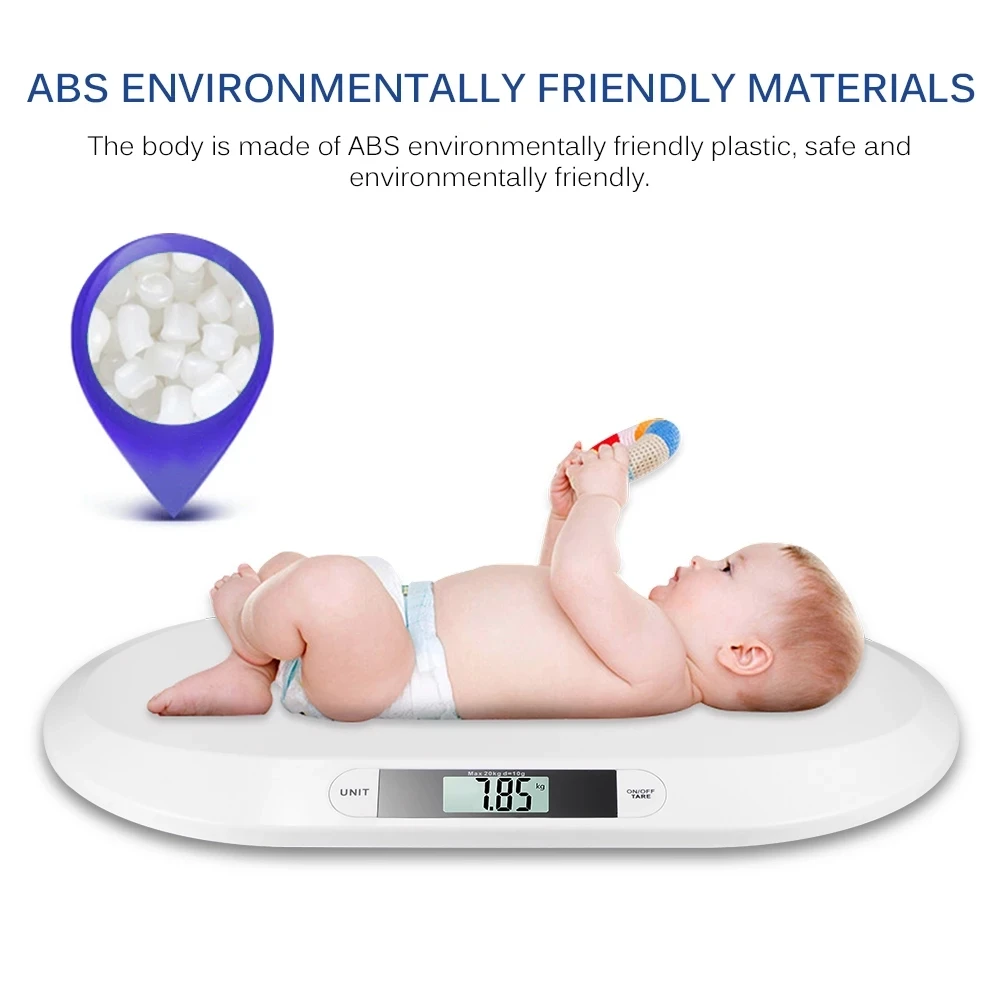 Smart Electronic Baby Scale Height Measure Digital Scale For Newborn Infant 20kg Max Accurate Pets Infant Baby Weight Scale