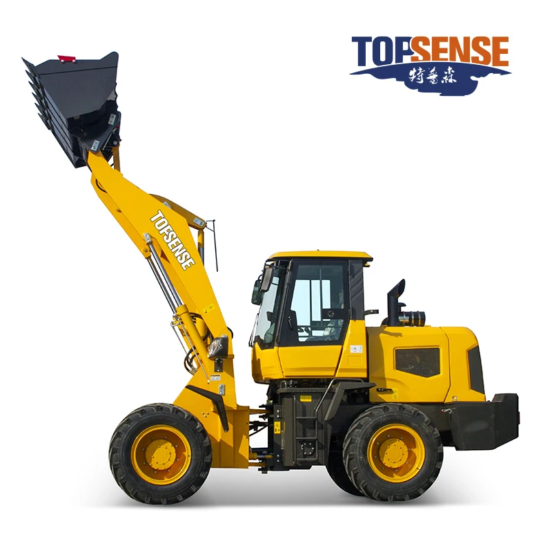 2024 hot sale mini wheel loader diesel  high lift 2.5m  wheel loader bucket