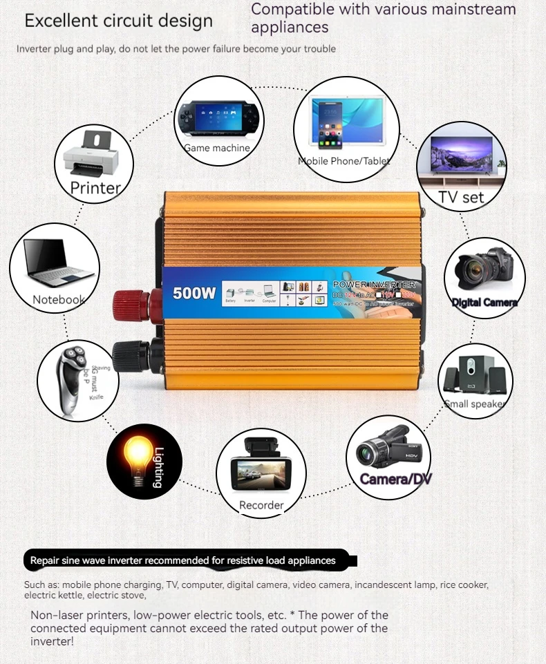 Solar Pure Sine Wave Inverter 1000w 1600w 2200w 3000w 3kw 12v 24v To 110v 220v Dc To Ac Car Truck Voltage Converter