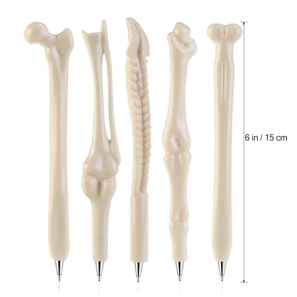 Novelty Bone Shape Ballpoint Pens Finger Pen Nurse Doctor Pen Stationery Gift Crazy Student Gift