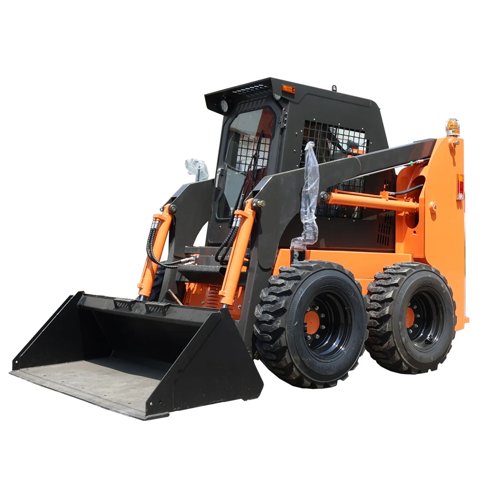 Best Heavy Duty With Tires With Snow Blower With Attachment Cheap Canopy Skid Steer Loader With Bucket