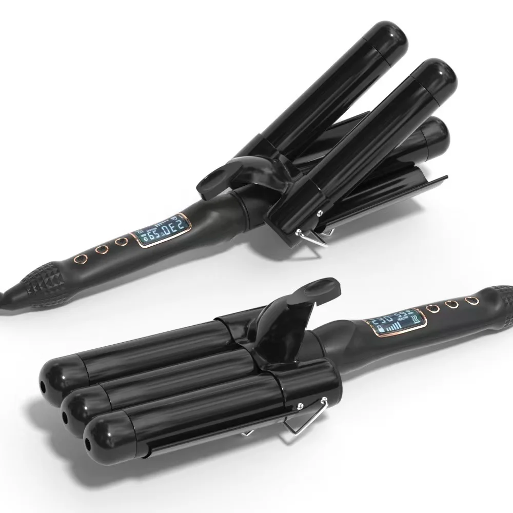 Hair Styling Tools 5 in 1 Interchangeable Curling Iron Hair Straightener Brush Rotating Ceramic Hair Curler Automatic