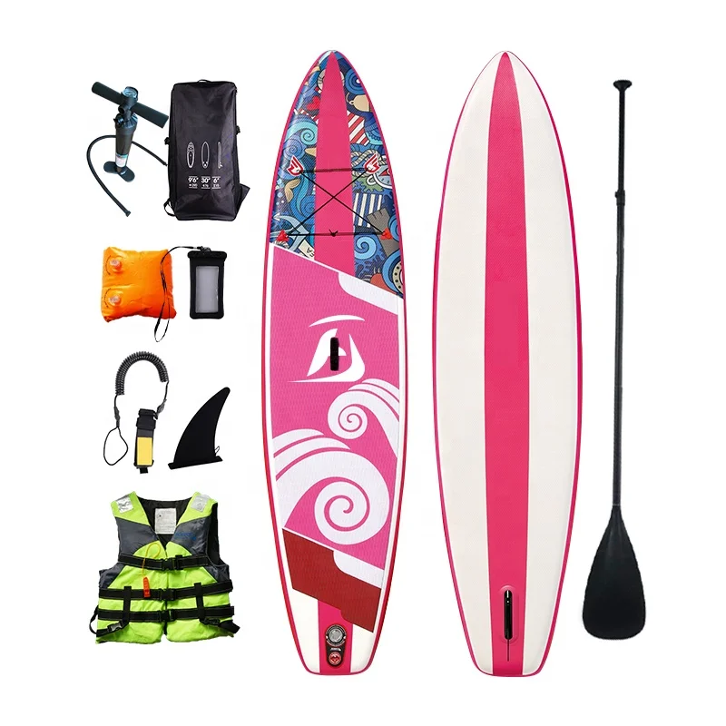 Drop stitch soft top surfboard inflatable standup paddleboards isup for water sports