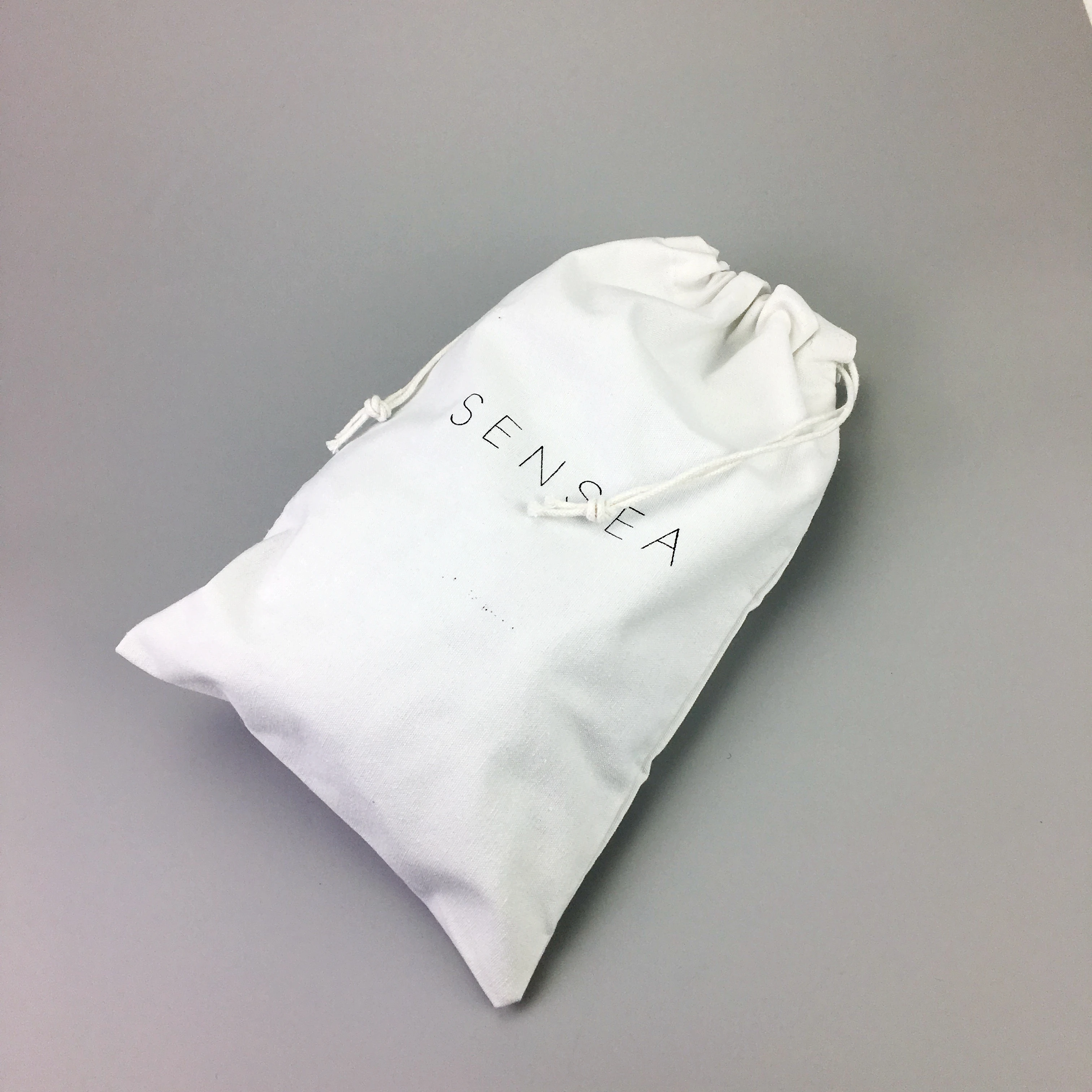 Черная саржевая Хлопковая сумка для обуви 20x30 см с принтом на заказ