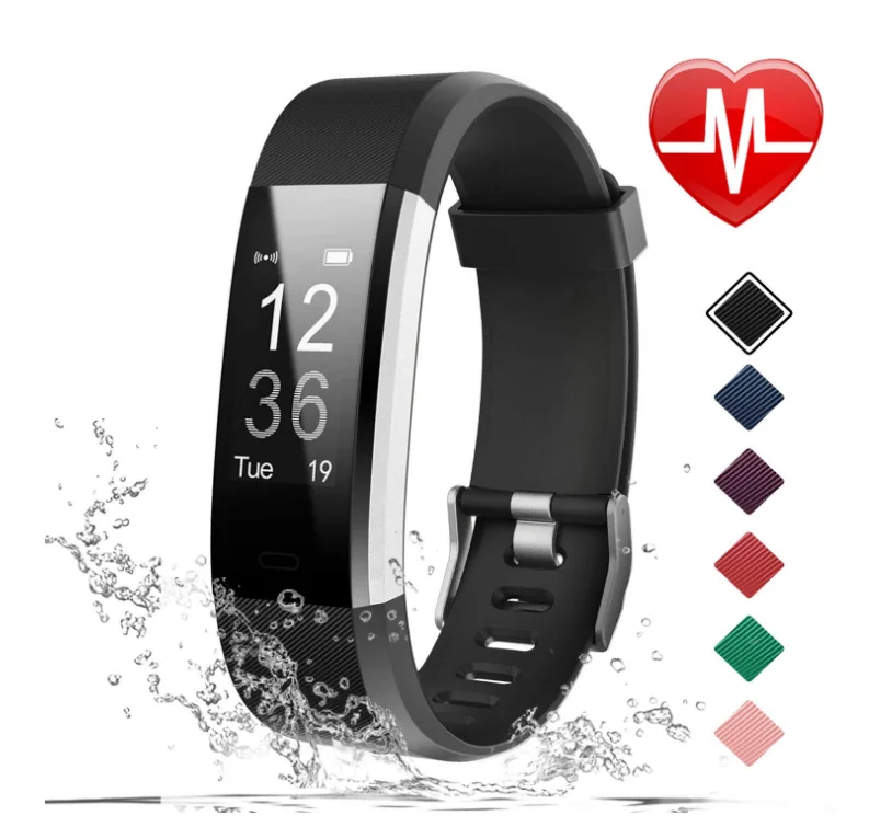 115 Plus Smart Watch Health Heart Rate Monitor Smart Phone Bracelet Waterproof Wristband Fitness Activity Tracker Watch