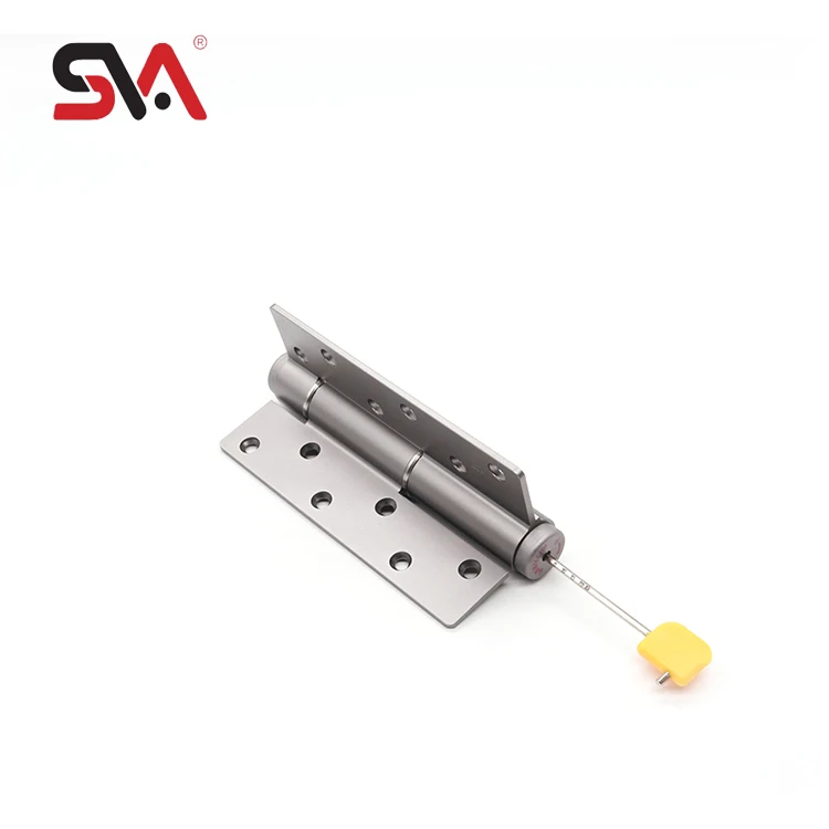 Exquisite 4 Inch Silver Door Hinge with Flat Ball Bearing Hydraulic Placer Modern Design Home Living Room Office Wooden Damping