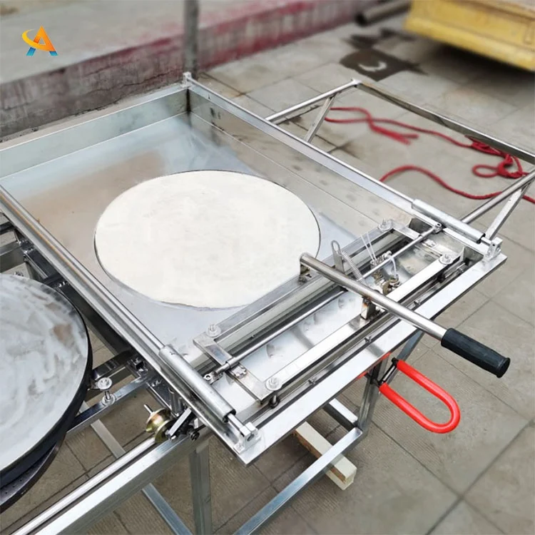automatic flat arabic bread making machine Baked flat pancake maker hand push dosa baking machine