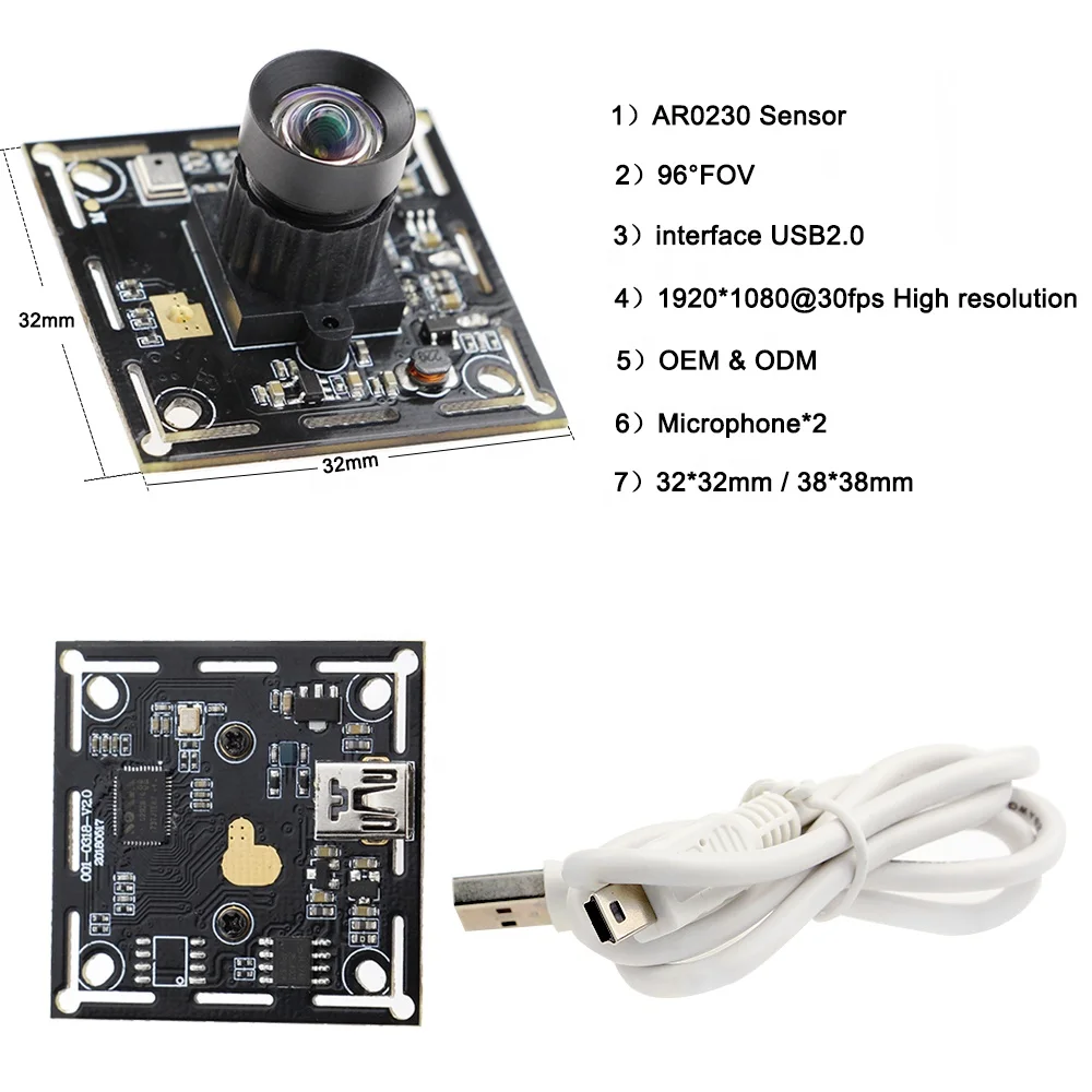 Best Quality Hot Selling Oem Usb Camera Module 2mp Micro Mini Usb H.264  Camera Module