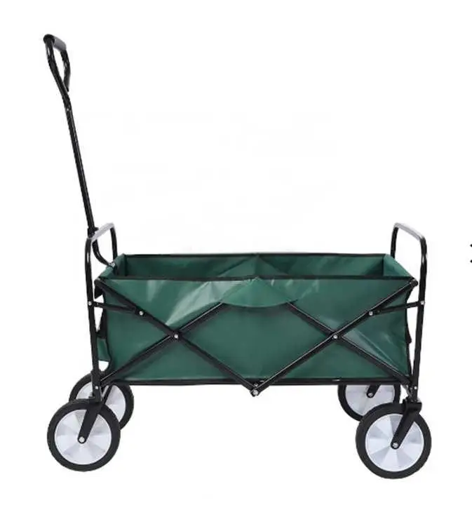 3 days Foldable Beach Trolley Utility Camping Metal Garden Stroller Portable Folding Outdoor Wagon Trolley