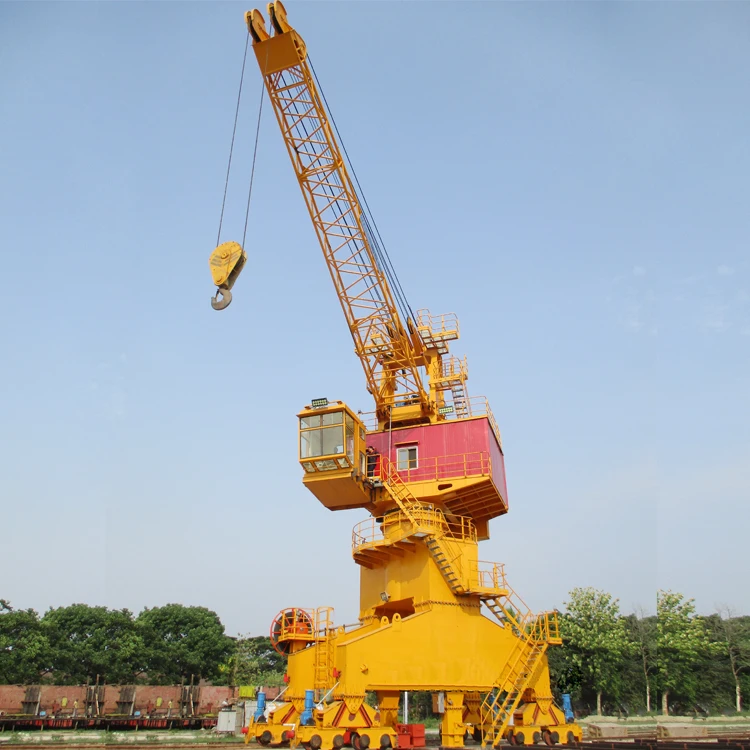 Mobile Harbour Portal Crane 10t 35t Mobile Harbour crane Container Hydraulic Pedestal Portal cranes