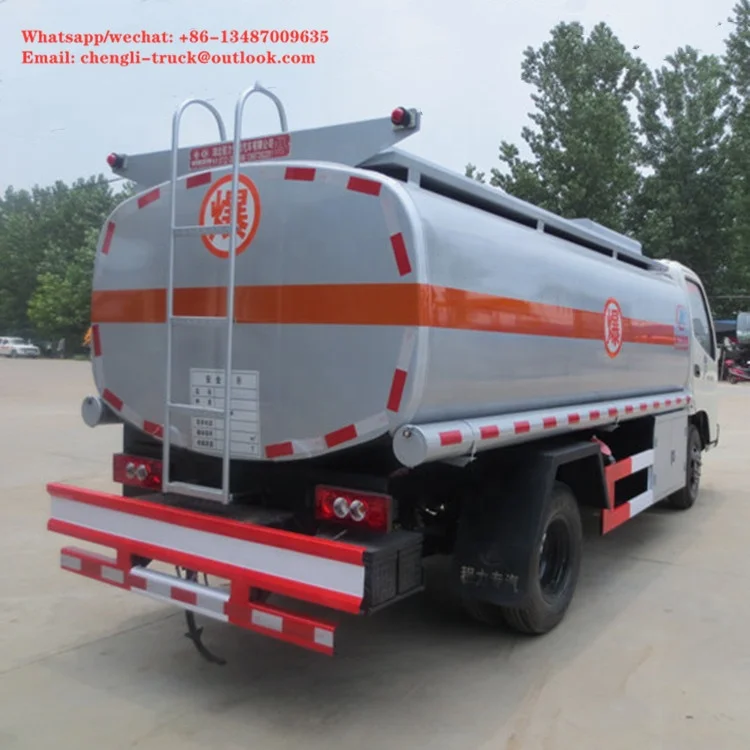 Foton fuel tank truck 6 wheel 108hp small 5000L fuel truck for sale