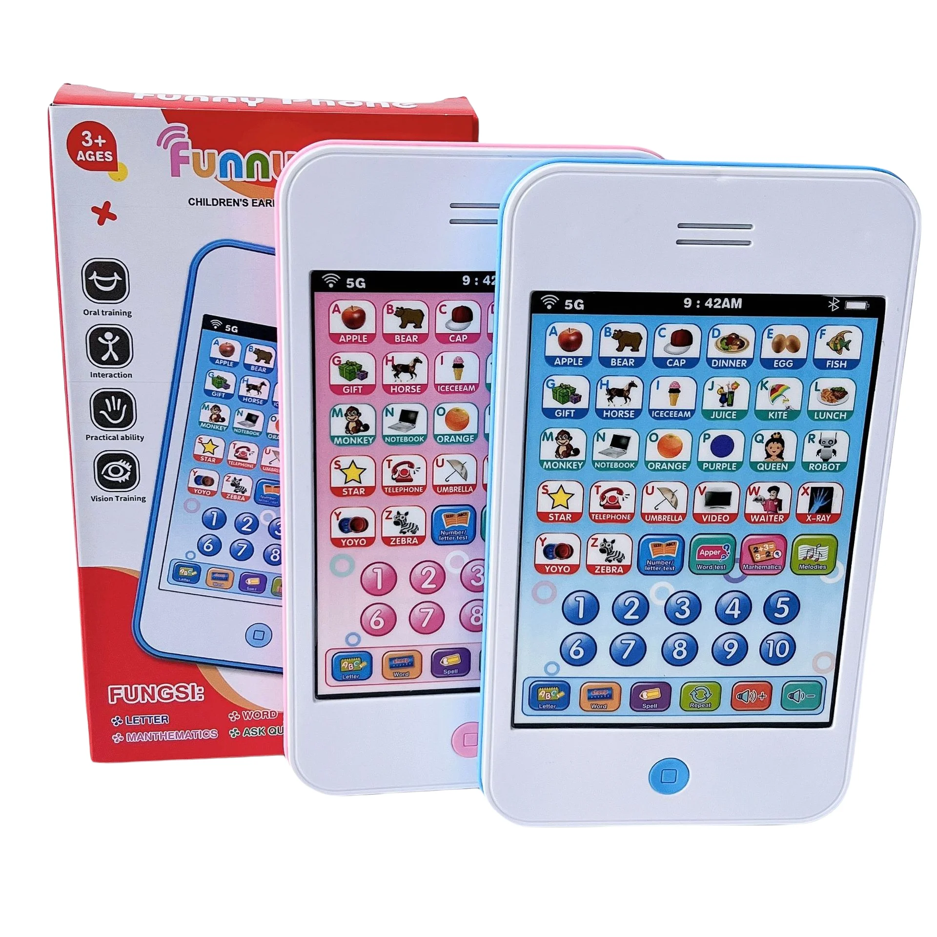 New design Early Intelligent toy educational English Tablet kids toys educational Learning Machine educational toys for kids