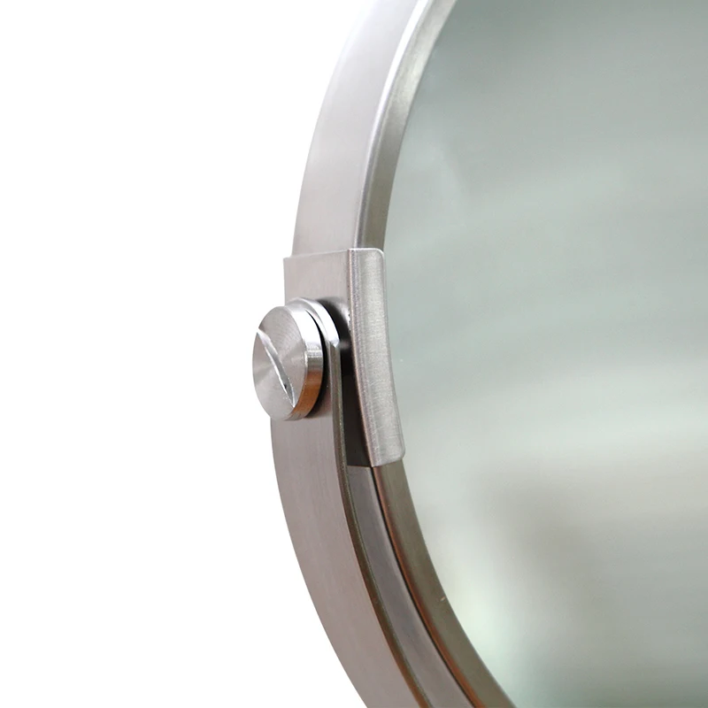 Luxury Customized Shower Room Foldable Stainless Steel Wall Mounted Magnifying Hanging Round Makeup Mirror