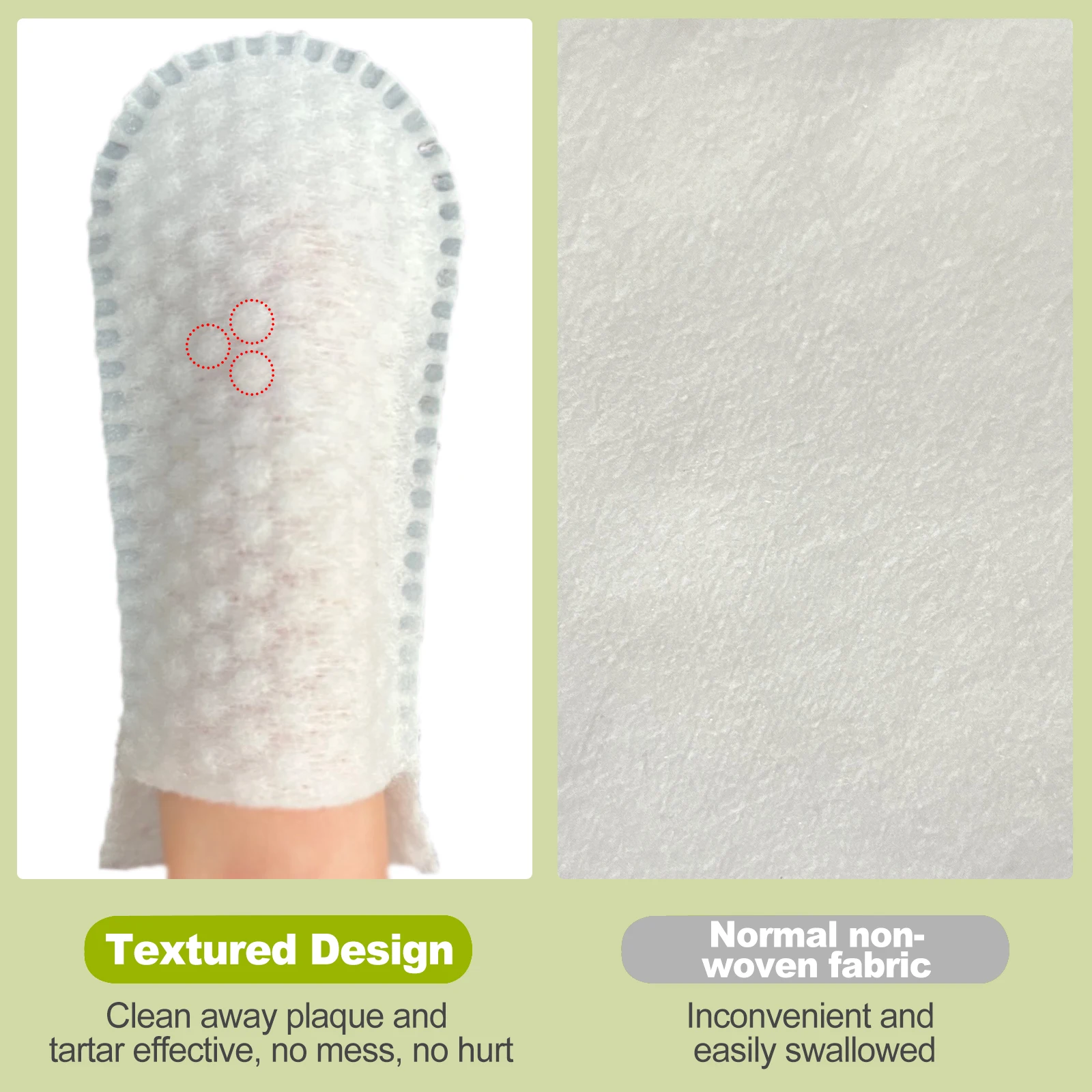 Dental Care Organic Dog Toothbrush Dental Cleaning Wipes