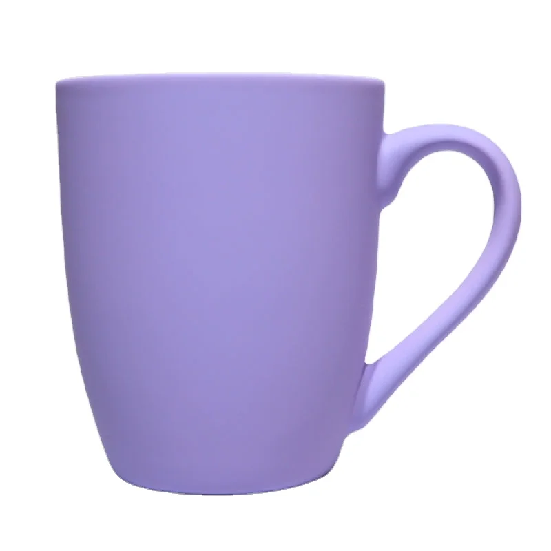 
2020 Novel European Ceramic Belly Coffee Mug Porcelain Soft-Touch Silicone Cup Red Color Mug 