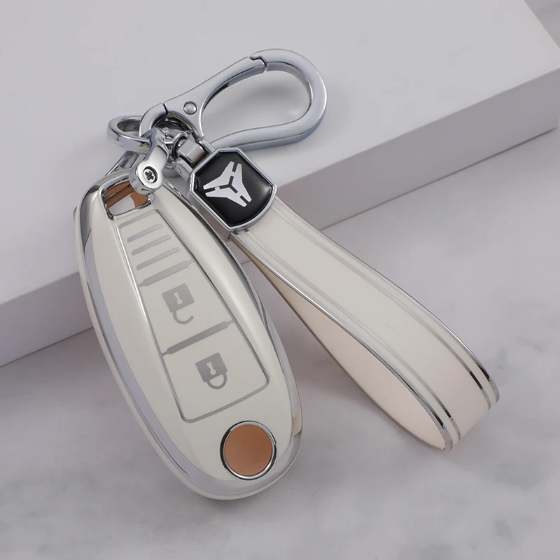 Sliver-Edge 3 Button Smart Key Cover for Suzuki Swift Kizashi SX4 Vitara Jimny Accessories Keyless Key Case