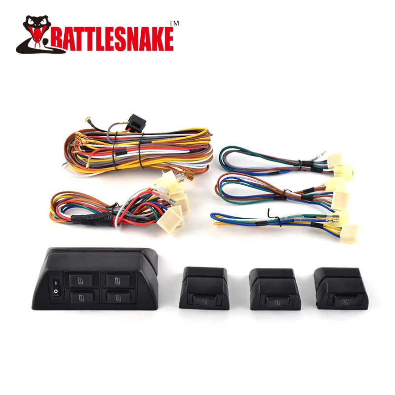 Universal Car Power Window Universal Kit 4 Doors Car Power Window Lifter Kits DC12V Car Power Window Kit
