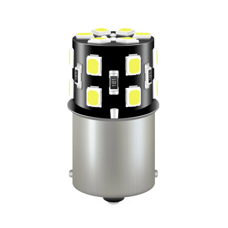 JIACHI FACTORY 12V White P21W 1156 BA15S 18SMD Led Bulb 6000K Vehicles Backup Tail Light Turn Signal Parking Light Indicator