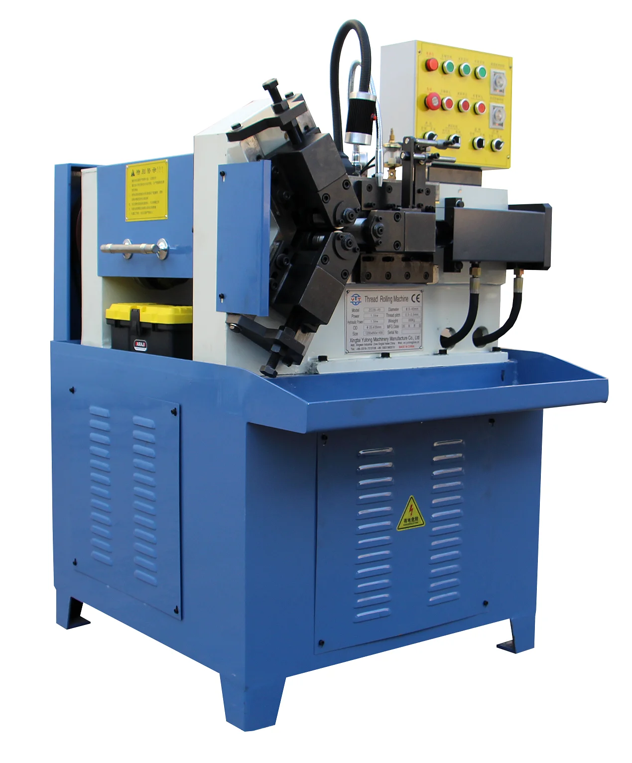 Automatic hydraulic thread rolling machine ZC28-40 3 die screw for sale