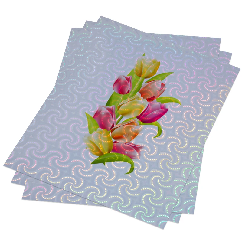 Premium Self-Adhesive Sand Star Holographic PVC Overlay Laminating Film Cold Laminated Glitter for Enhanced Visibility