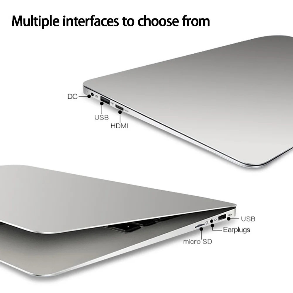 AIWO 14 Inch Cheap Laptop 6G Ram 64G Ssd Win 10 N3350 CPU Black Sliver Business Office Notebook Computer Laptop In Bulk