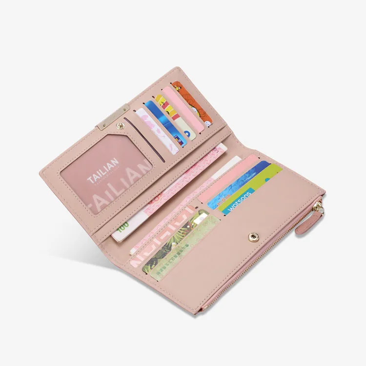 Mini Card Holder Vintage Designer Famous Brand Portfolio Female Women Wallets Faux Leather New Pu Leather Long Hold Money Cash