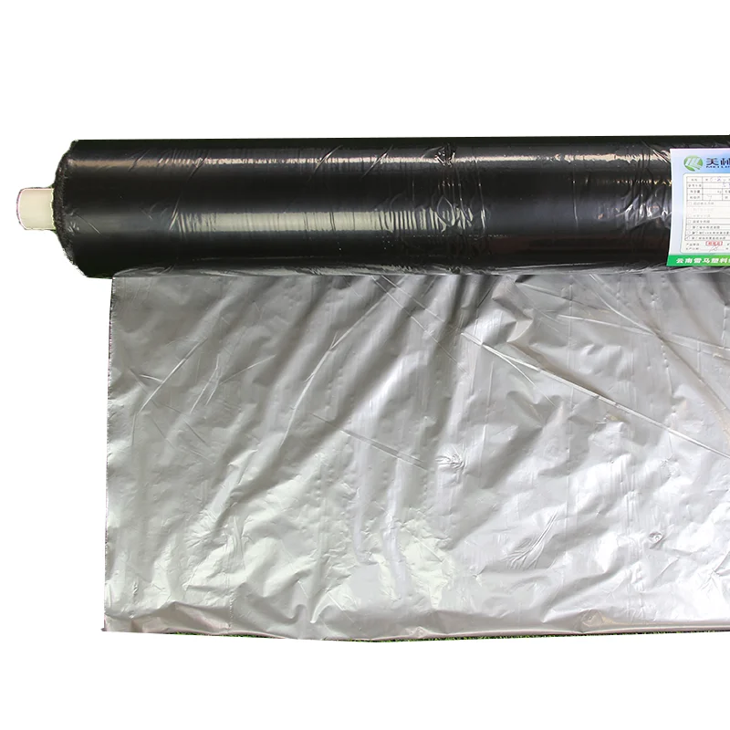 Fast Delivery Moisturize PE Plastic Mulch Film Agriculture Silver Black Mulch Film For Planting With Bottom Price