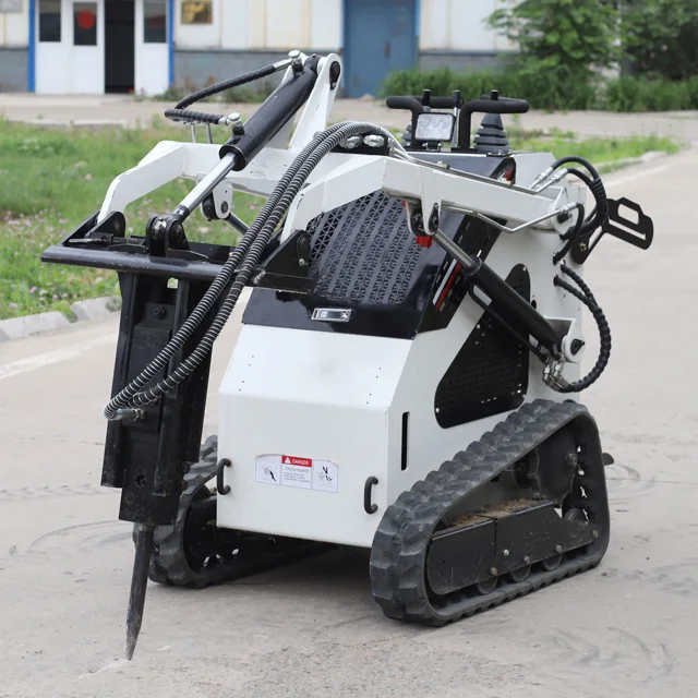 FREE SHIPPING Mini Skid Steer Loader Small Crawler/Tracked/Wheeled Front Loaders KUBOTA Diesel Engine Micro Skid Steer Loader